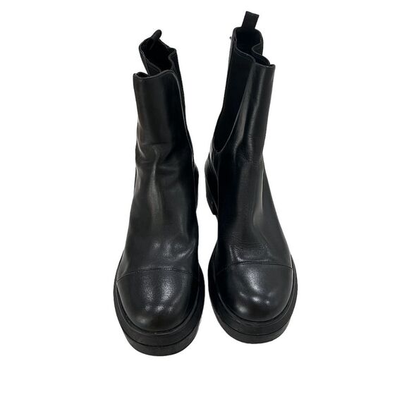 Stuart Weitzman Norah Women's Black Leather Chelsea Boots Size 8.5 C wide - Picture 7 of 7